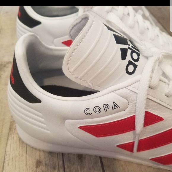 ADIDAS RED WHITE&BLACK COPA SOCCER SNEAKERS 11 1/2 - Picture 3 of 6